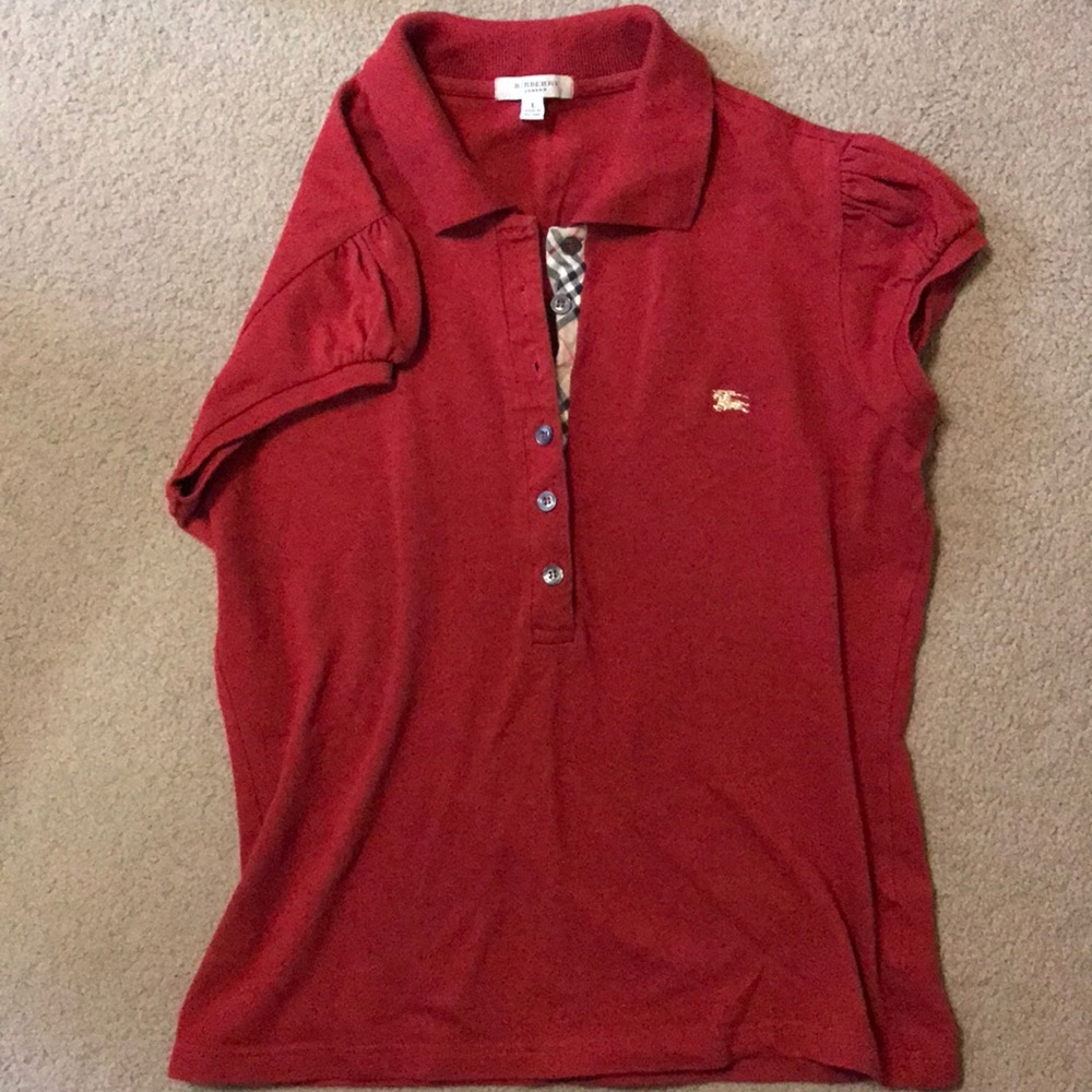 Burberry polo (women’s) large red